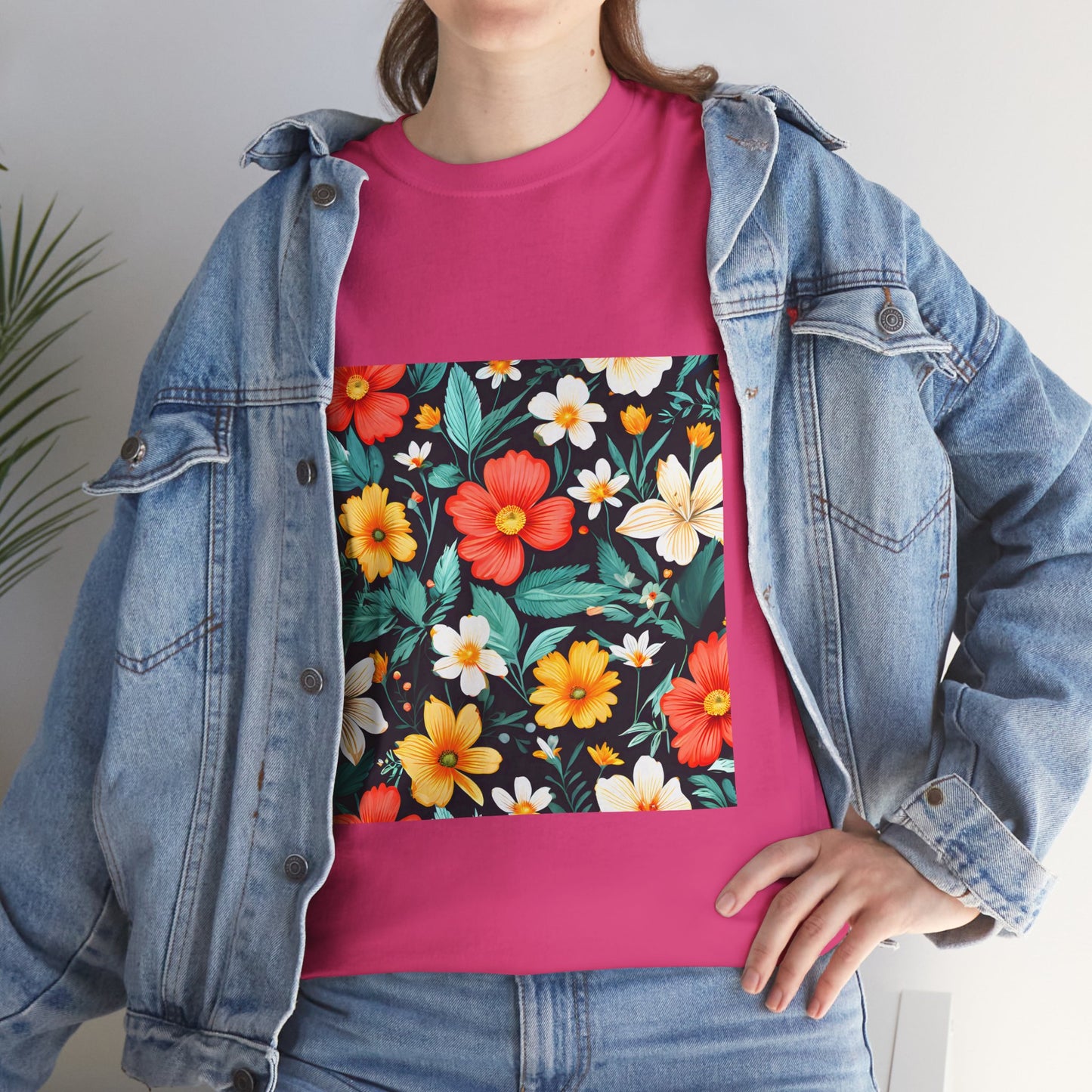 T-shirt - Blomster mønster 2