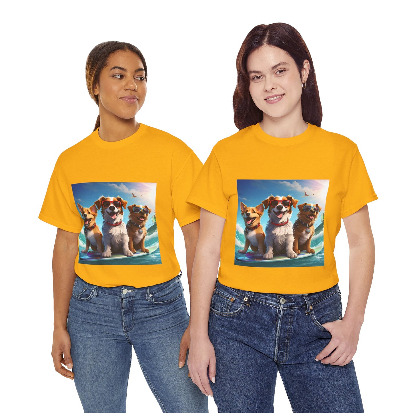 T-shirt - Hunde surfing